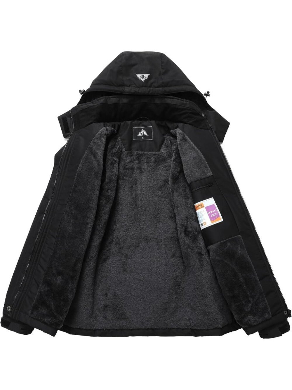 〽️Women's Winter Hiking Coat Waterproof Insulated Jacket Detachable Hood - Picture 4 of 6